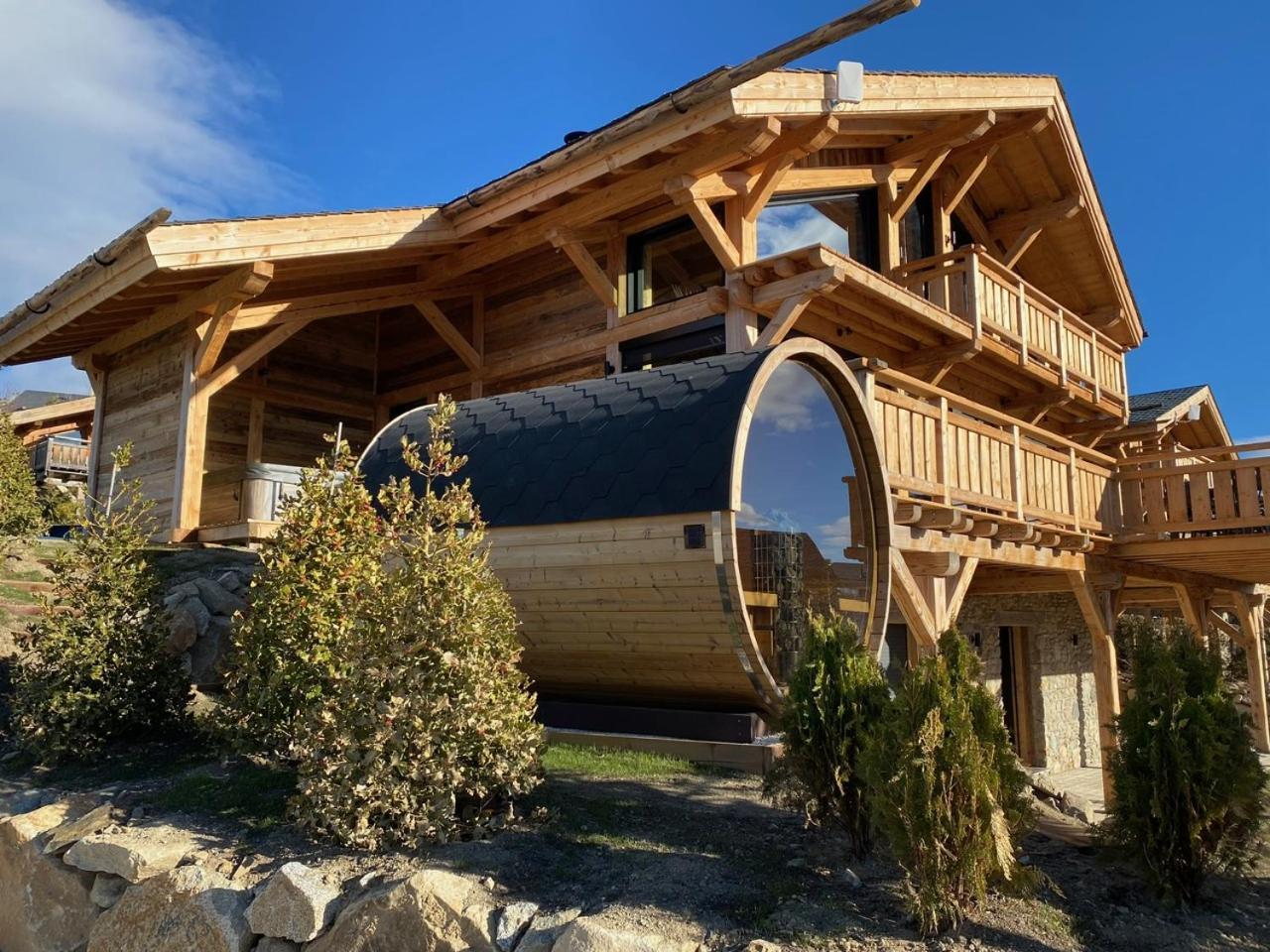 Chalet Aguila - Jacuzzi Et Sauna Panoramique - Construit En 2023 Bolquere Ngoại thất bức ảnh