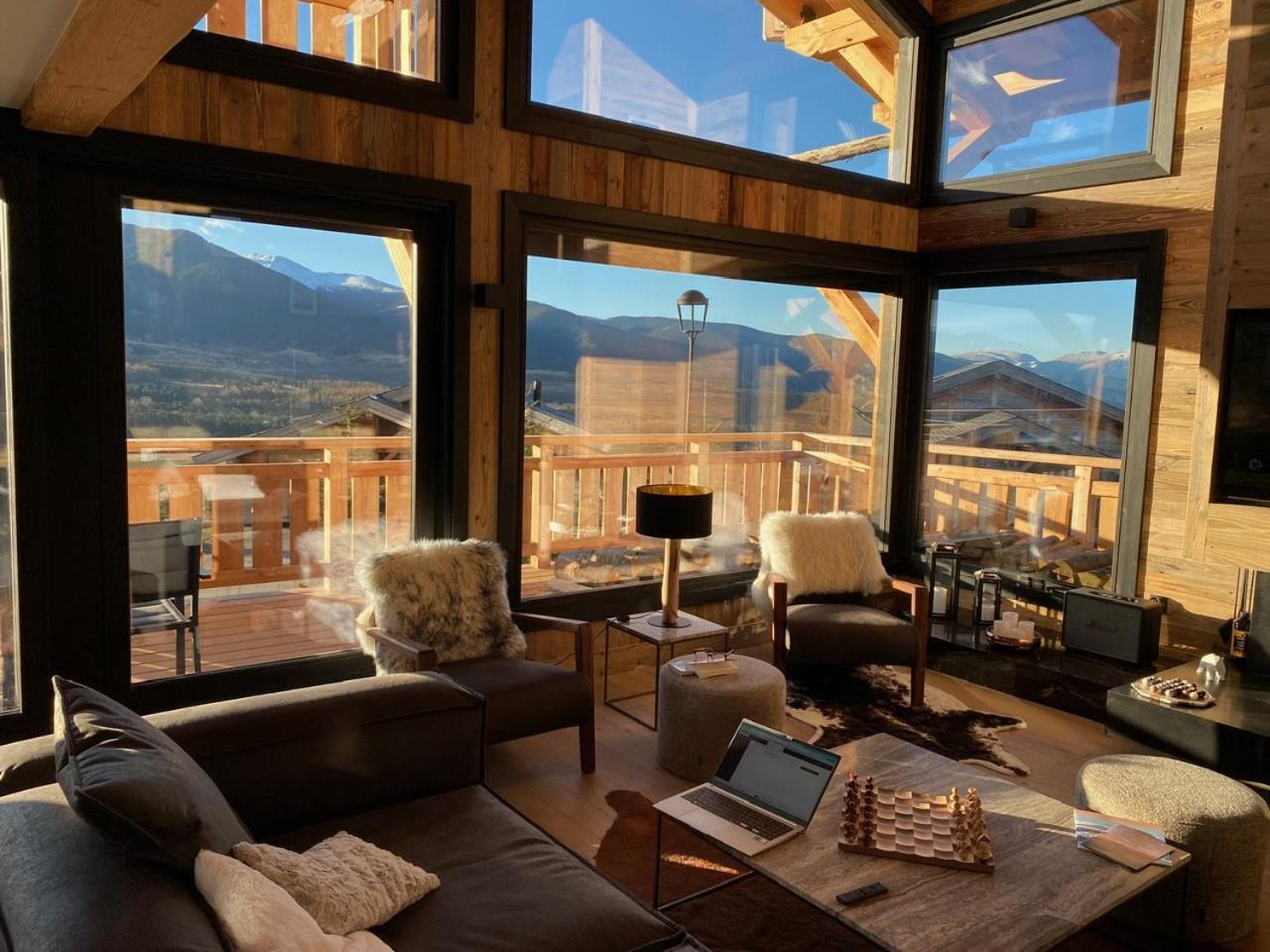 Chalet Aguila - Jacuzzi Et Sauna Panoramique - Construit En 2023 Bolquere Ngoại thất bức ảnh